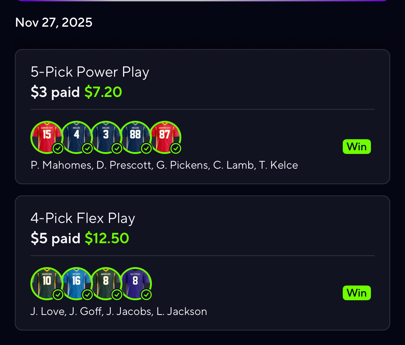 For the FIRST time in TWO WEEKS i took full L. 0/4 on ML Yesterday. Props came in Clutch to save the day.